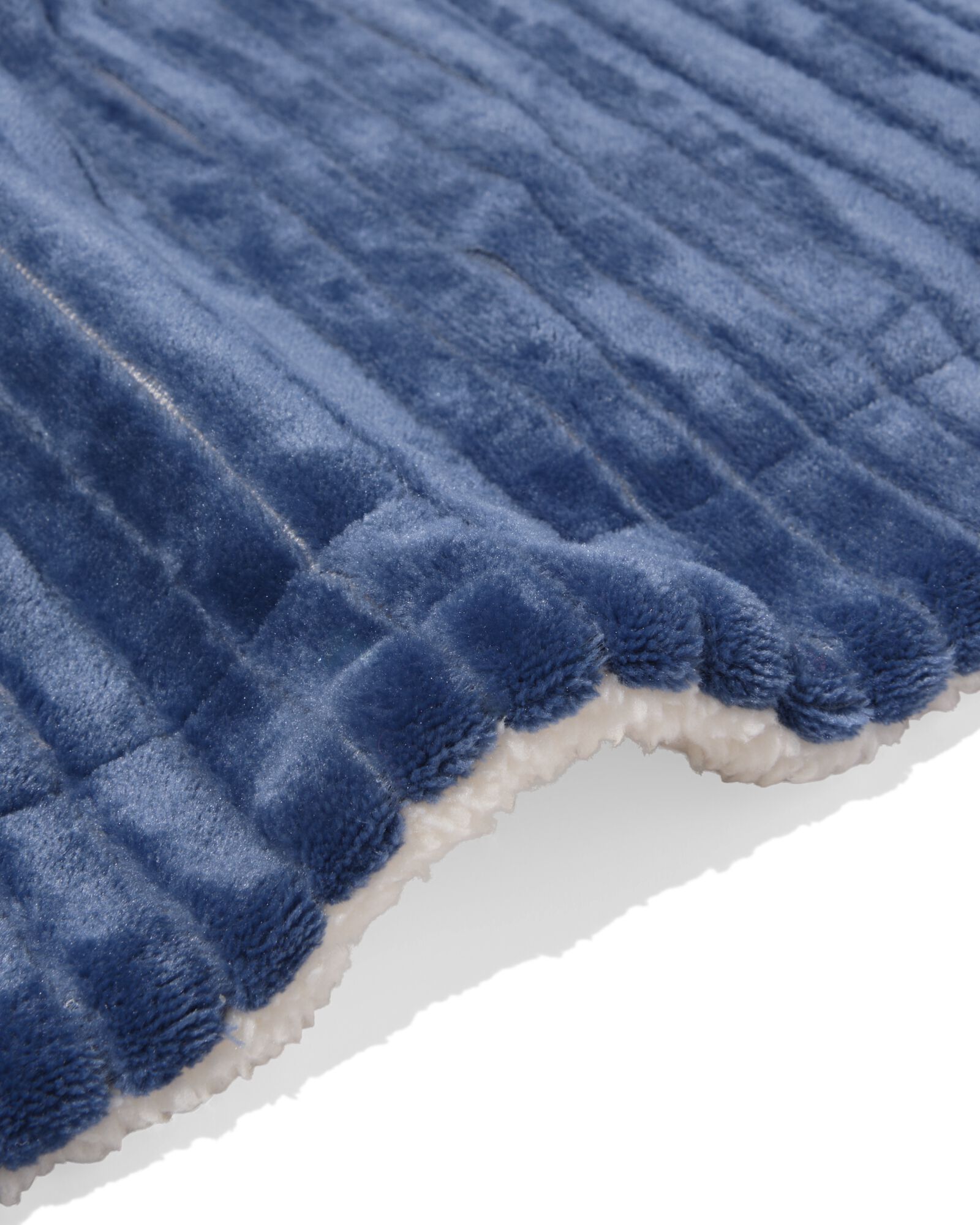 laid 130x150cm sherpa bleu - 7325151 - HEMA