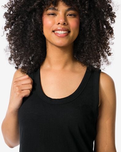 damessingletjurk Nadia zwart zwart - 36357370BLACK - HEMA