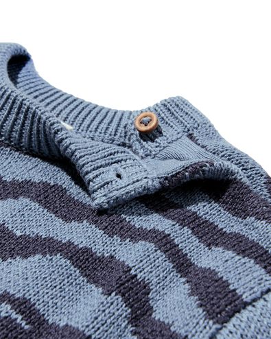 Babypullover mit Zebra blau - 33167670BLUE - HEMA