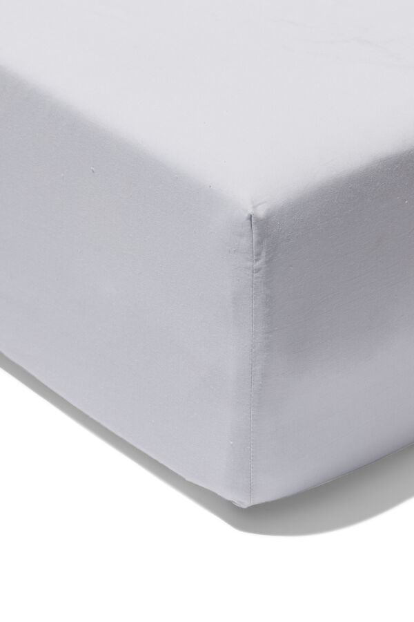 Boxspring-Spannbettlaken, 180 x 220 cm, Soft Cotton, hellgrau - 5120093 - HEMA