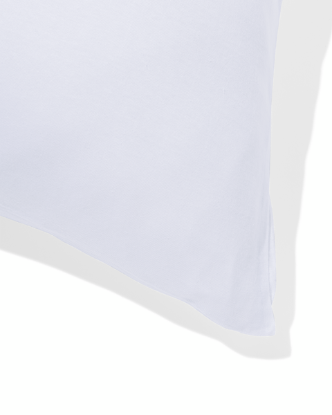 taies d'oreiller - jersey coton - blanc blanc 60 x 70 - 5140128 - HEMA