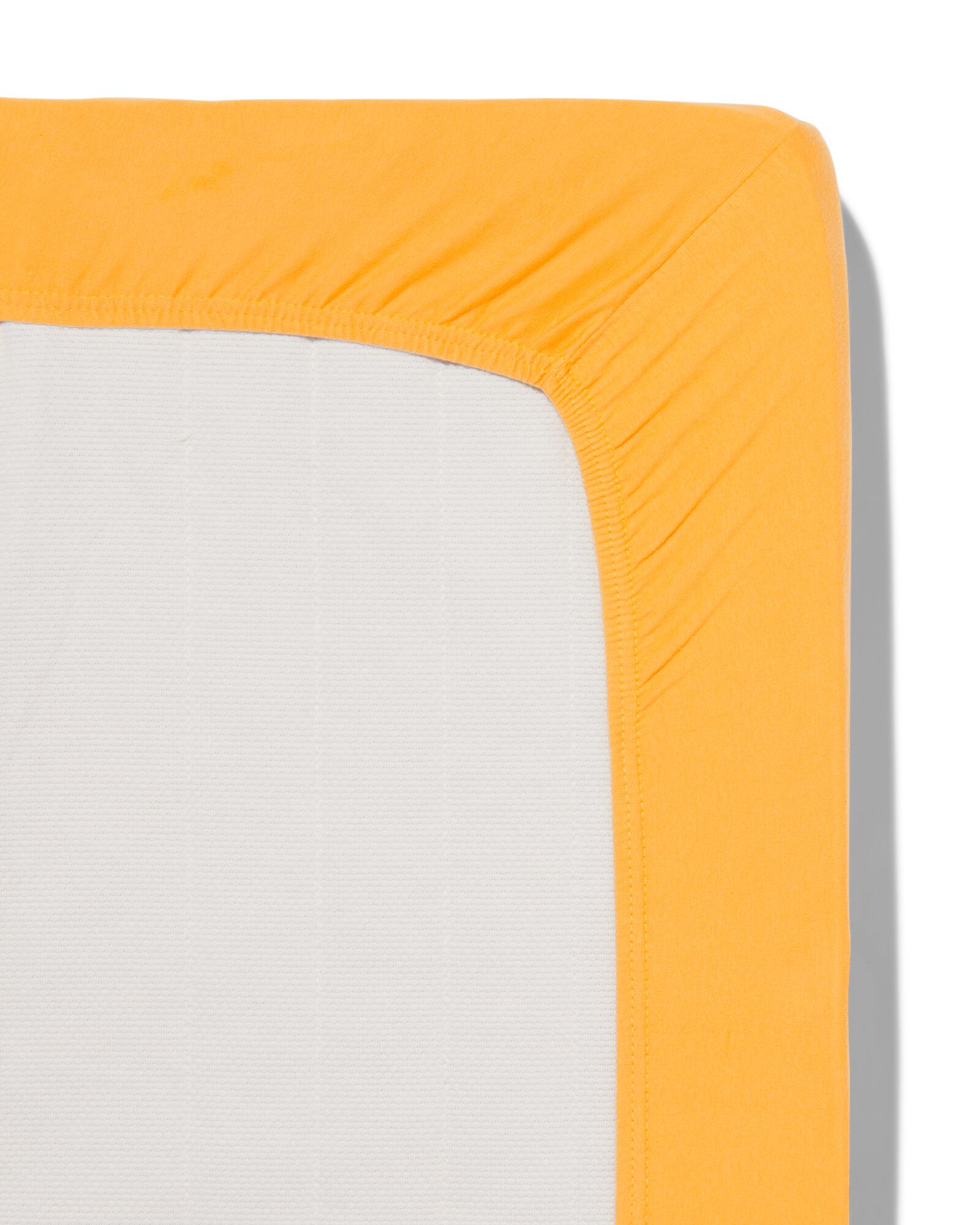 drap-housse 70x150cm jersey jaune - 5180005 - HEMA