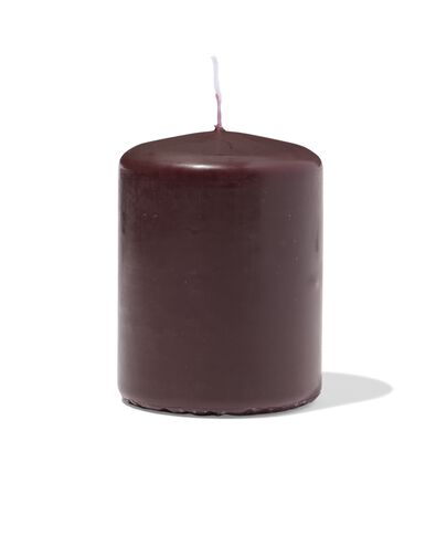 bougie pilier marron foncé 7 x 9 - 13509045 - HEMA