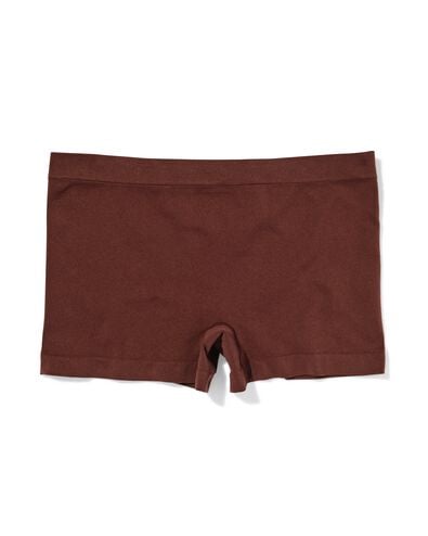 boxer femme sans couture microfibre marron fonc&eacute; marron fonc&eacute; - 19601624DARKBROWN - HEMA