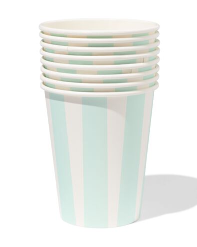 Becher, 250 ml, Pappe, gestreift &ndash; 8 St&uuml;ck - 14250443 - HEMA