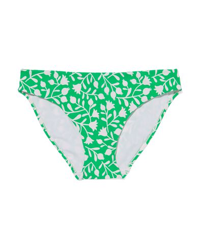 Damen-Bikinislip, mittelhohe Taille grün S - 22351157 - HEMA