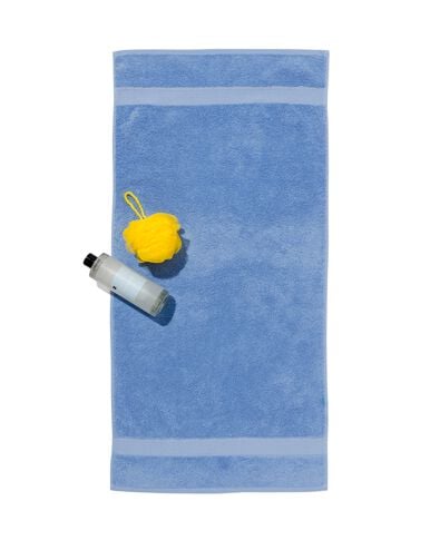 handdoeken - zware kwaliteit felblauw handdoek 50 x 100 - 5250384 - HEMA