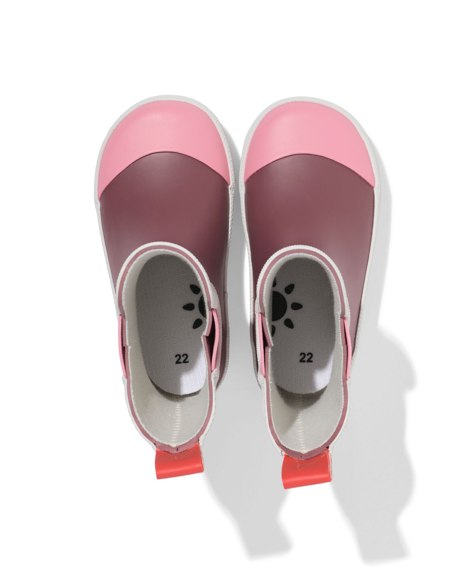 botte de pluie b&eacute;b&eacute; imperm&eacute;able blocs de couleur rose rose - 33260340PINK - HEMA