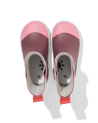 botte de pluie b&eacute;b&eacute; imperm&eacute;able blocs de couleur rose rose - 33260340PINK - HEMA