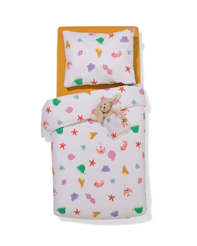 housse de couette tout-petits 120x150 coton doux monde marin - 5730231 - HEMA