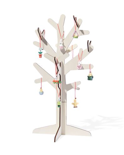 pendentifs 7 cm bois P&acirc;ques - lot de 11 - 25830058 - HEMA