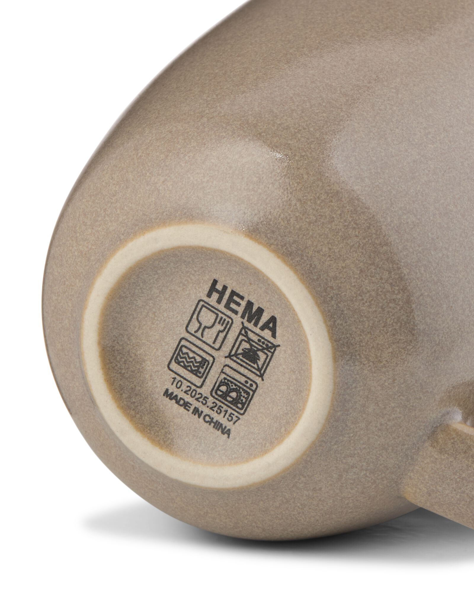 mug espresso 90 ml PUUR &eacute;mail r&eacute;actif beige - 80660317 - HEMA