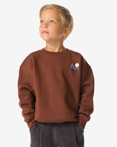 sweat-shirt enfant graphique marron marron - 30707003BROWN - HEMA