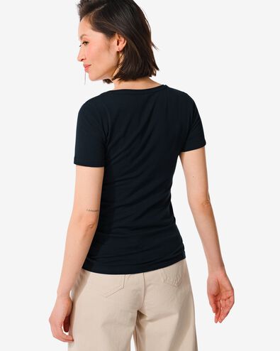 T-Shirt, Damen dunkelblau dunkelblau - 1000005151 - HEMA
