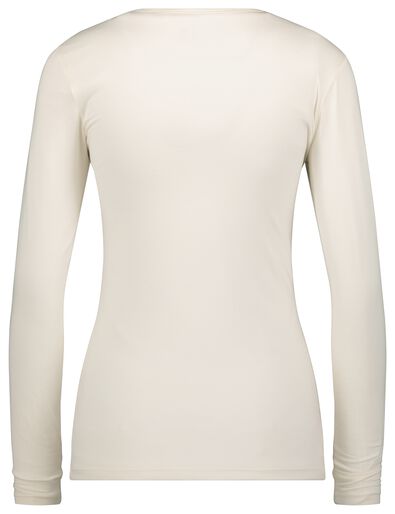 dames thermo t-shirt wit S - 19656931 - HEMA