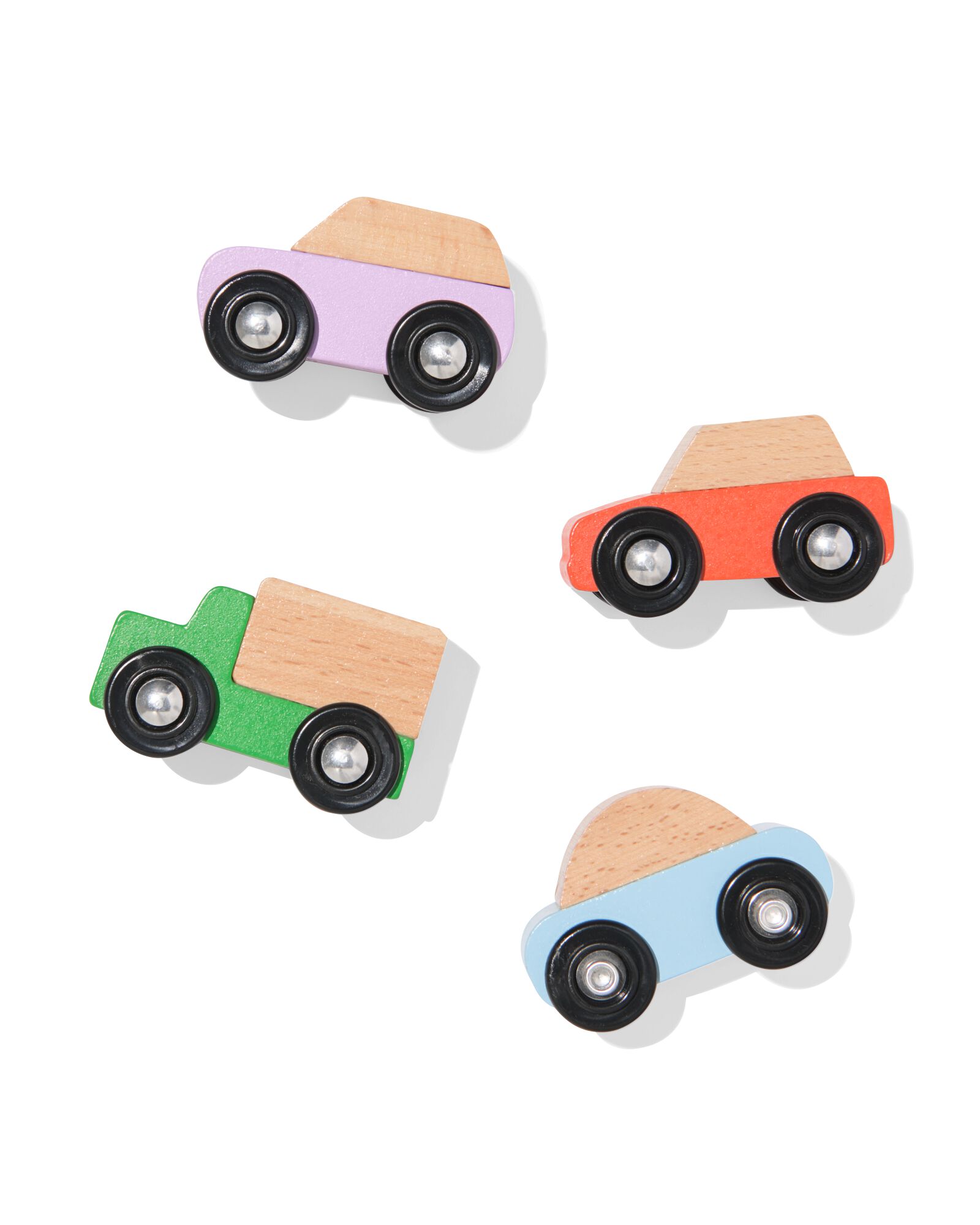 auto 6.5x4x3cm hout - 15100366 - HEMA