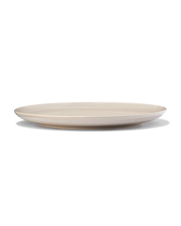 assiette plate &Oslash;26cm Puur fa&iuml;ence beige - 9650172 - HEMA