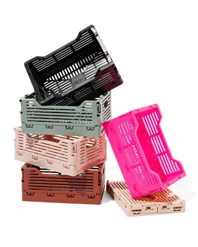 Buchstabentafel-Klappkiste, recycelt, XS, pink rosa XS  13 x 18 x 8 - 39800022 - HEMA