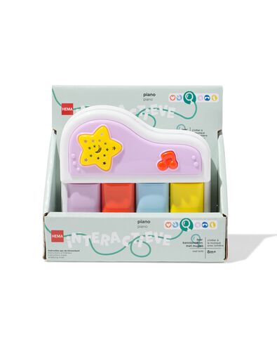 piano interactif 15,5x16x15,5cm  - 15100214 - HEMA