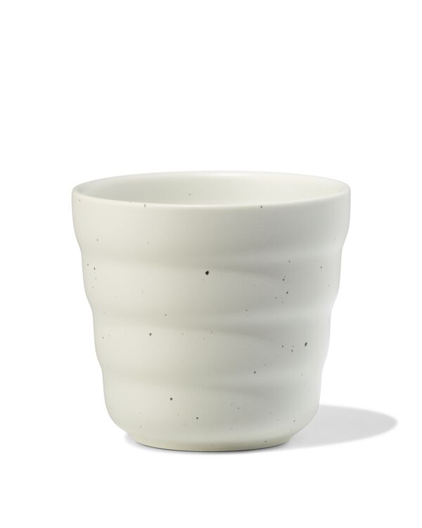 mug 200 ml fa&iuml;ence nervur&eacute; mouchet&eacute; gris - 80660361 - HEMA