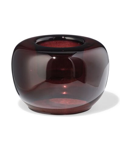 sfeerlichthouder glas retro bruin - 13325053 - HEMA