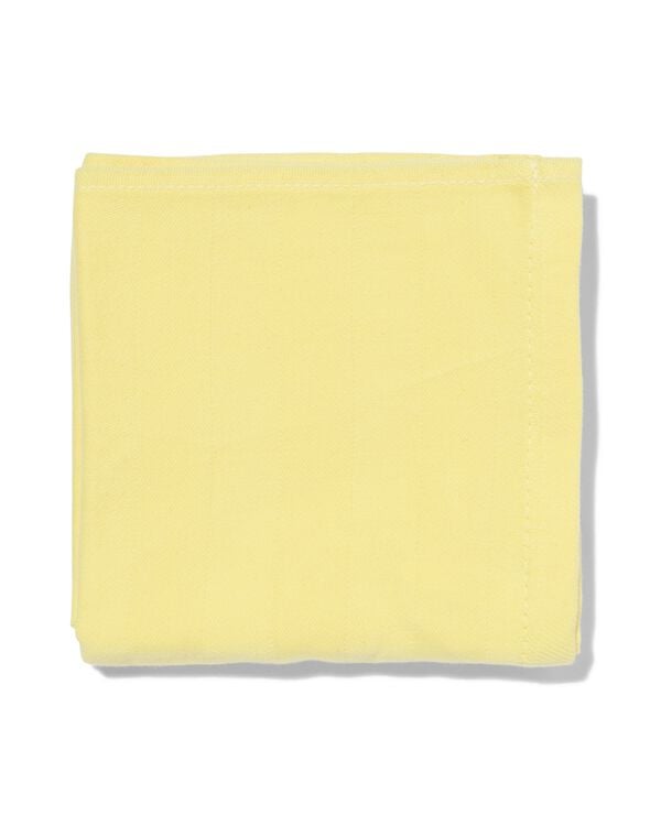 torchon 65 x 65 cm coton jaune - 5440016 - HEMA