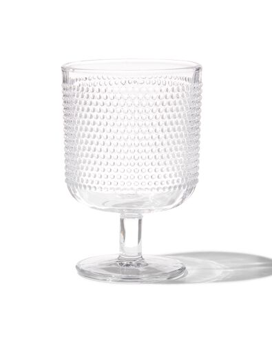 verre &agrave; vin Bergen petites boules relief 250ml - 9402011 - HEMA