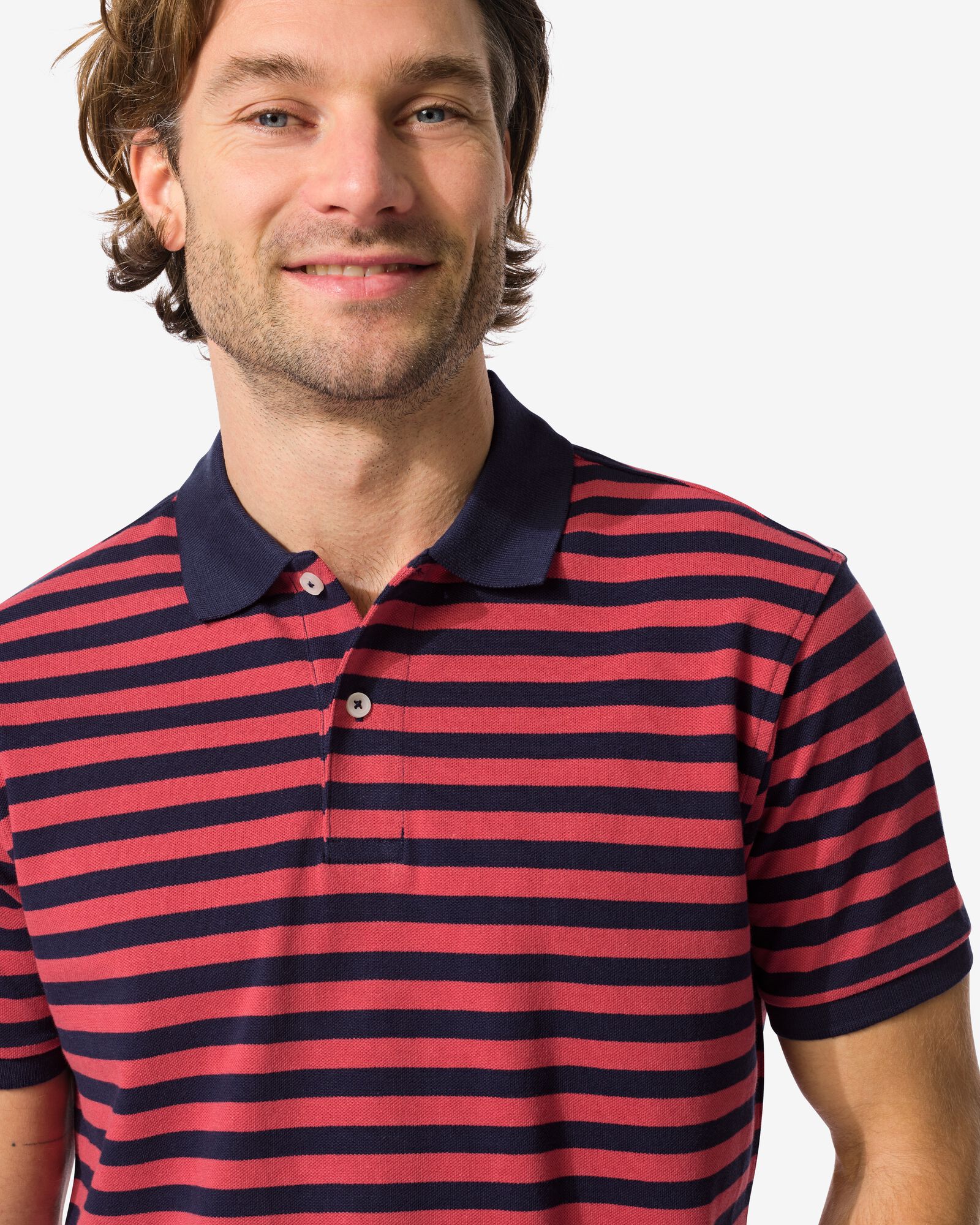 Herren-Poloshirt dunkelblau - 2140380DARKBLUE - HEMA