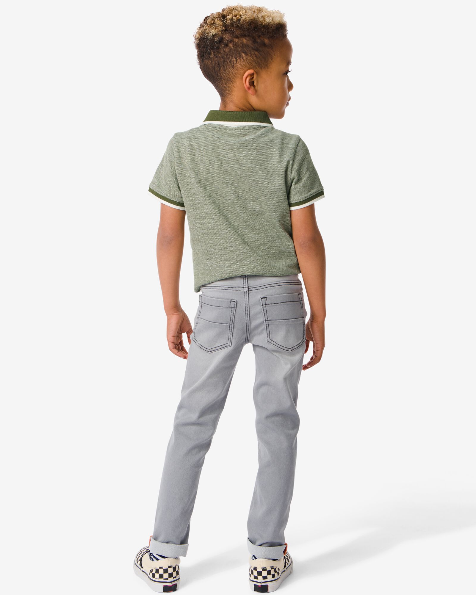jog denim skinny enfant gris gris - 1000028292 - HEMA