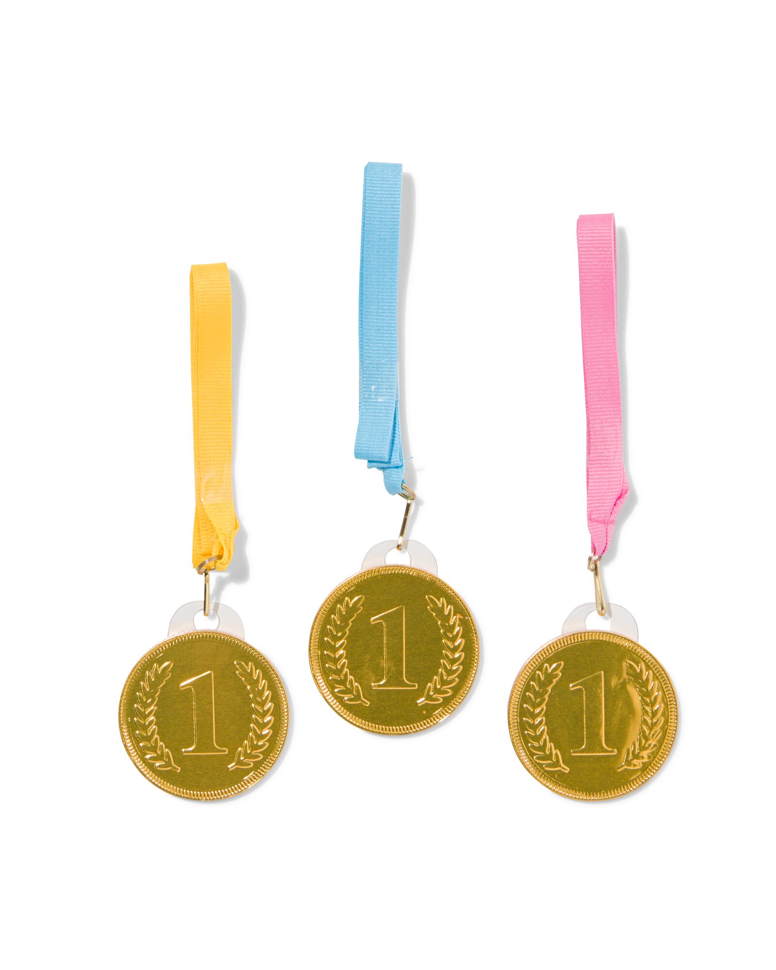 melkchocolade medailles - 3 stuks - 10200051 - HEMA