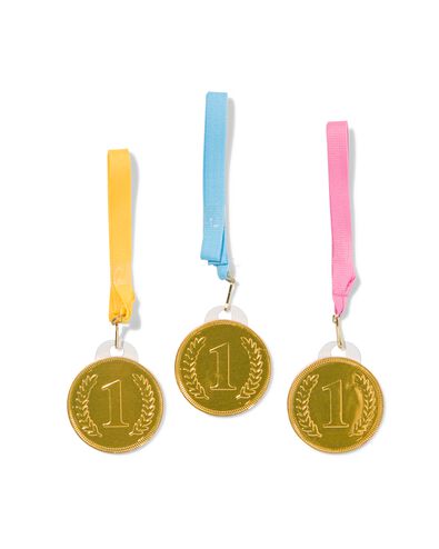 melkchocolade medailles - 3 stuks - 10200051 - HEMA