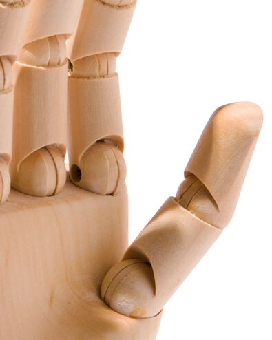 Holzhand, 25 cm - 60720072 - HEMA