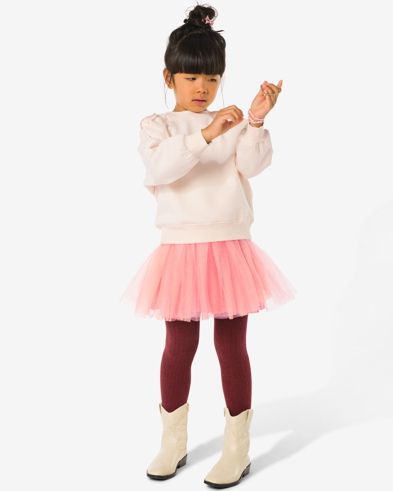 kinderrok tule roze roze - 30841717PINK - HEMA