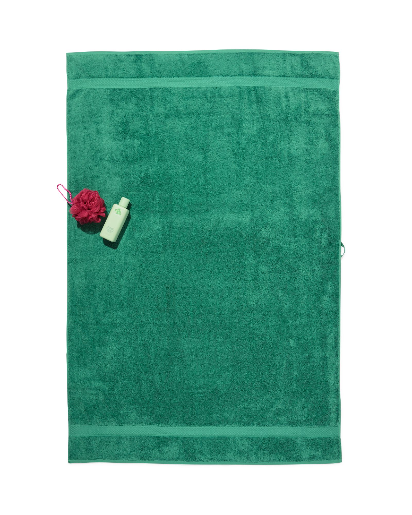 serviettes de bain - qualité épaisse vert moyen serviette 100 x 150 - 5282873 - HEMA