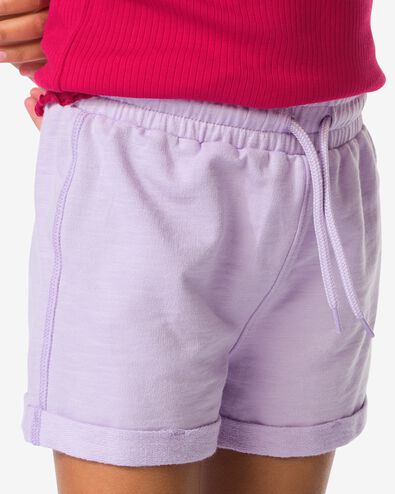 kinder sweatshort comfy fit lila lila - 30846334LILAC - HEMA