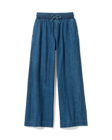 Damenhose Suzy, weit mittelblau mittelblau - 36207040MIDBLUE - HEMA