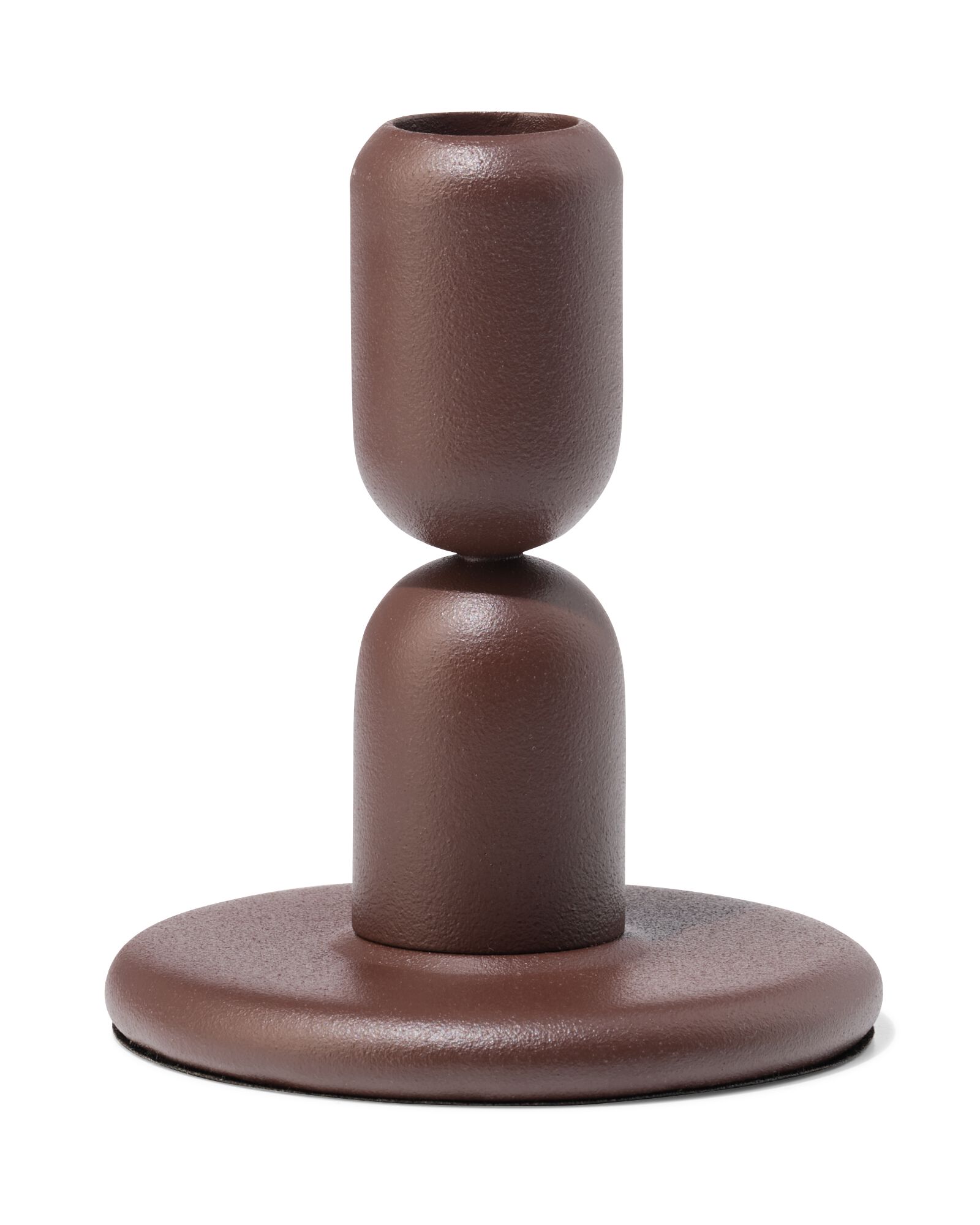 kandelaar 8.4x5cm metaal laag bruin - 13325099 - HEMA