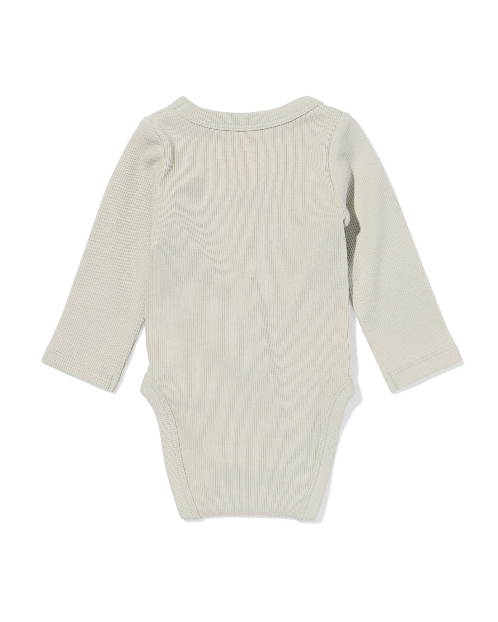 body crois&eacute; &eacute;volutif nouveau-n&eacute; c&ocirc;tel&eacute; vert clair vert clair - 33438220LIGHTGREEN - HEMA