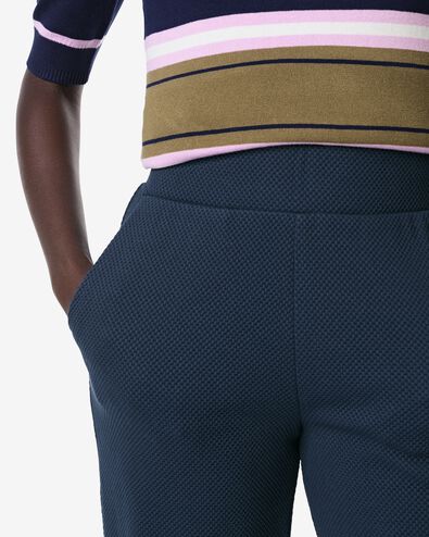 damesbroek Kacey regular fit  donkerblauw donkerblauw - 36301780DARKBLUE - HEMA