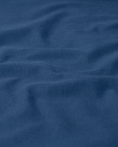 drap-housse coton doux 80x200 bleu - 5190049 - HEMA
