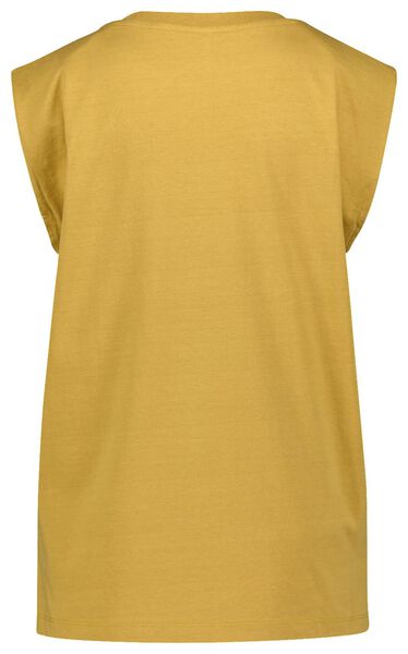 t-shirt femme Dany à manche bouffante jaune - 1000027991 - HEMA