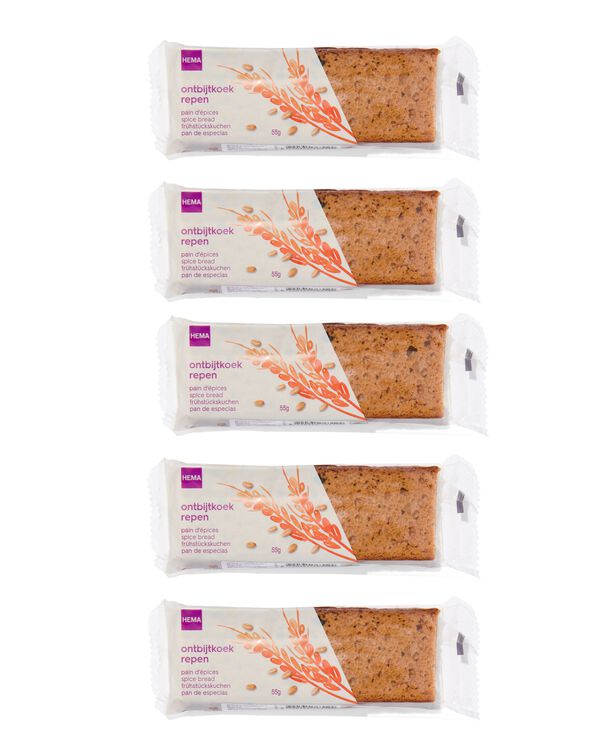 ontbijtkoekrepen - 5 stuks - 10840068 - HEMA