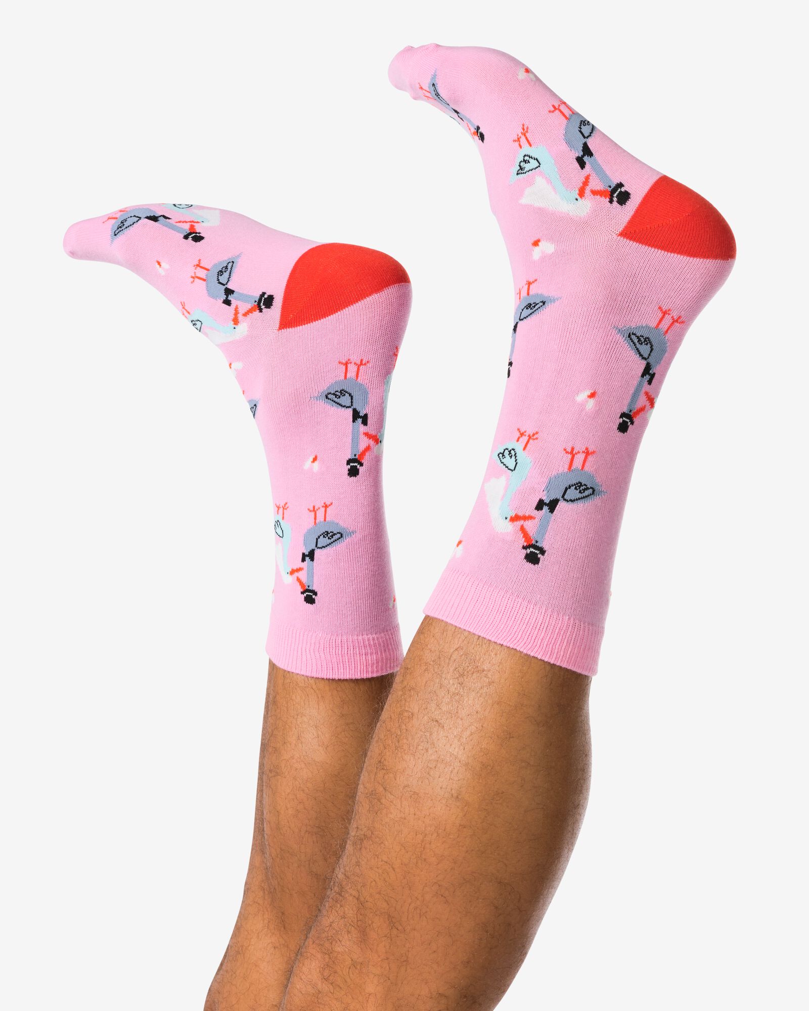 Socken f&uuml;r Erwachsene &bdquo;Love Birds&ldquo; rosa rosa - 4100335PINK - HEMA