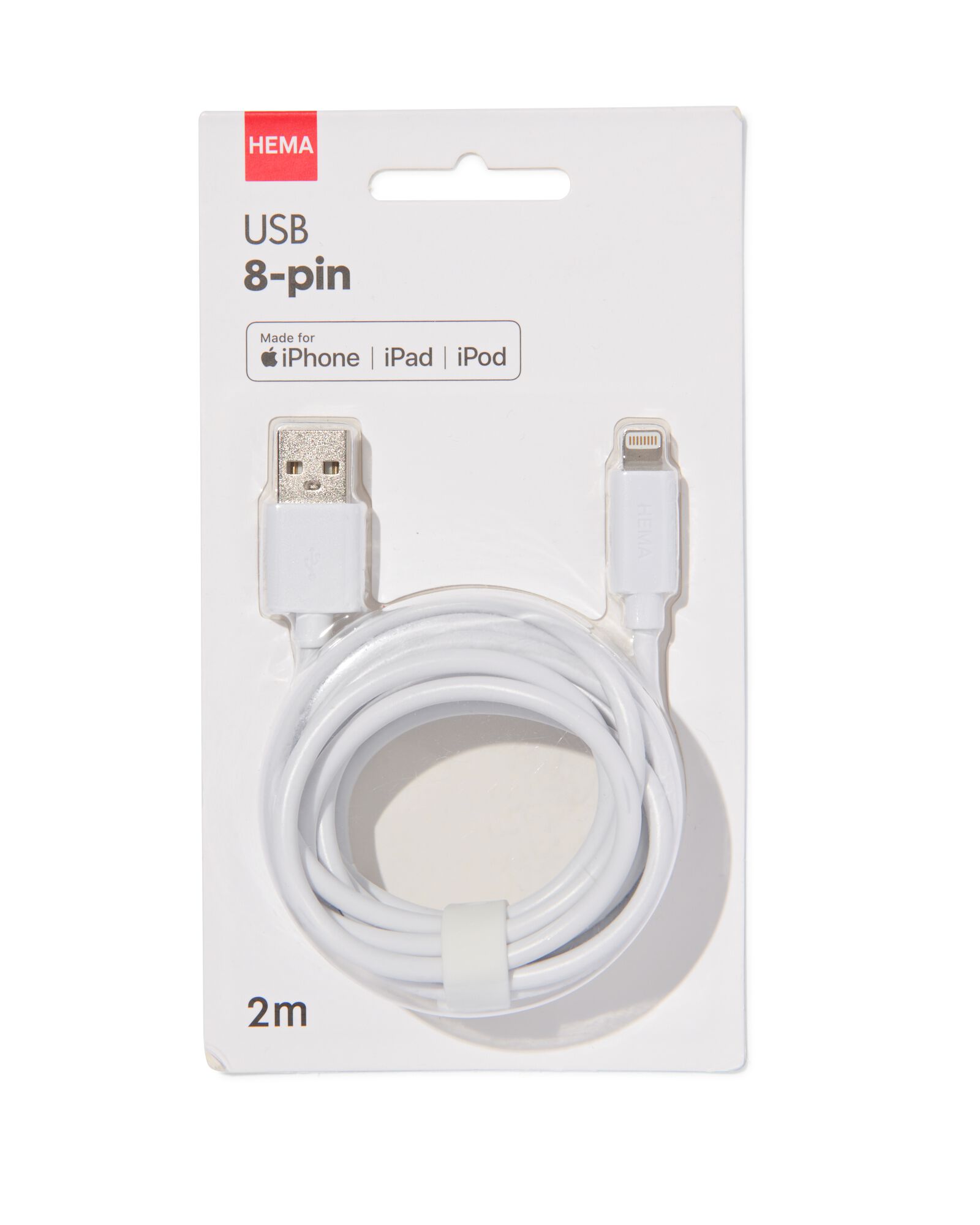 câble chargeur USB 8 broches - 39630046 - HEMA