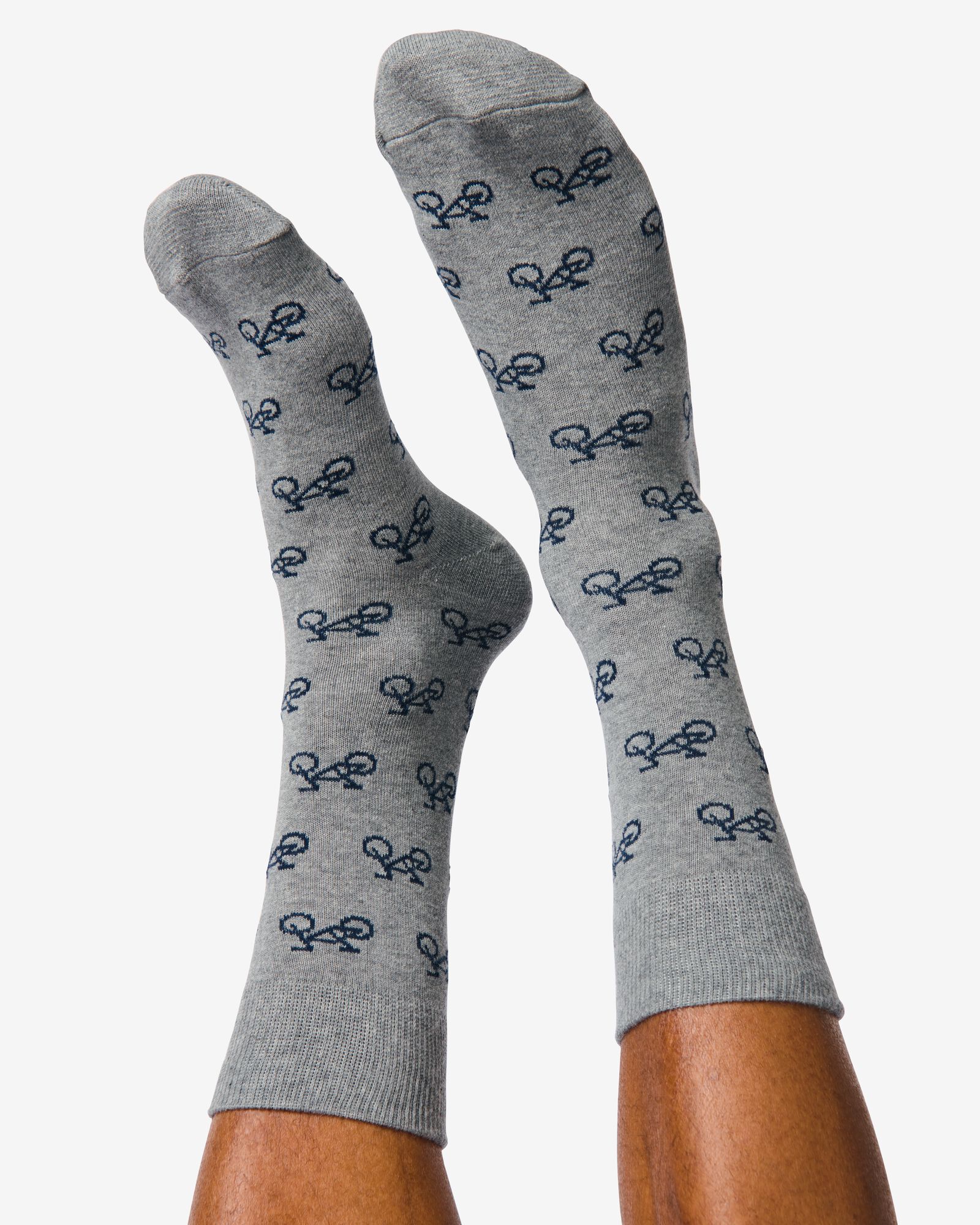 5er-Pack Herren-Socken, mit Baumwolle dunkelblau dunkelblau - 4130710DARKBLUE - HEMA
