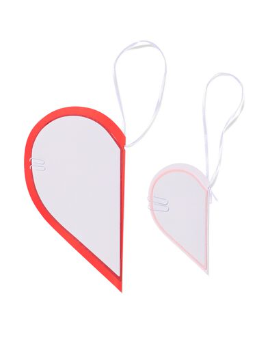 honeycombs hart 25cm - 2 stuks - 14250437 - HEMA