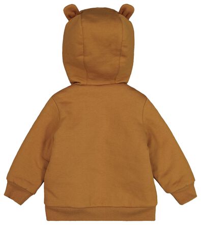 manteau sweat à capuche bébé marron - 1000020356 - HEMA