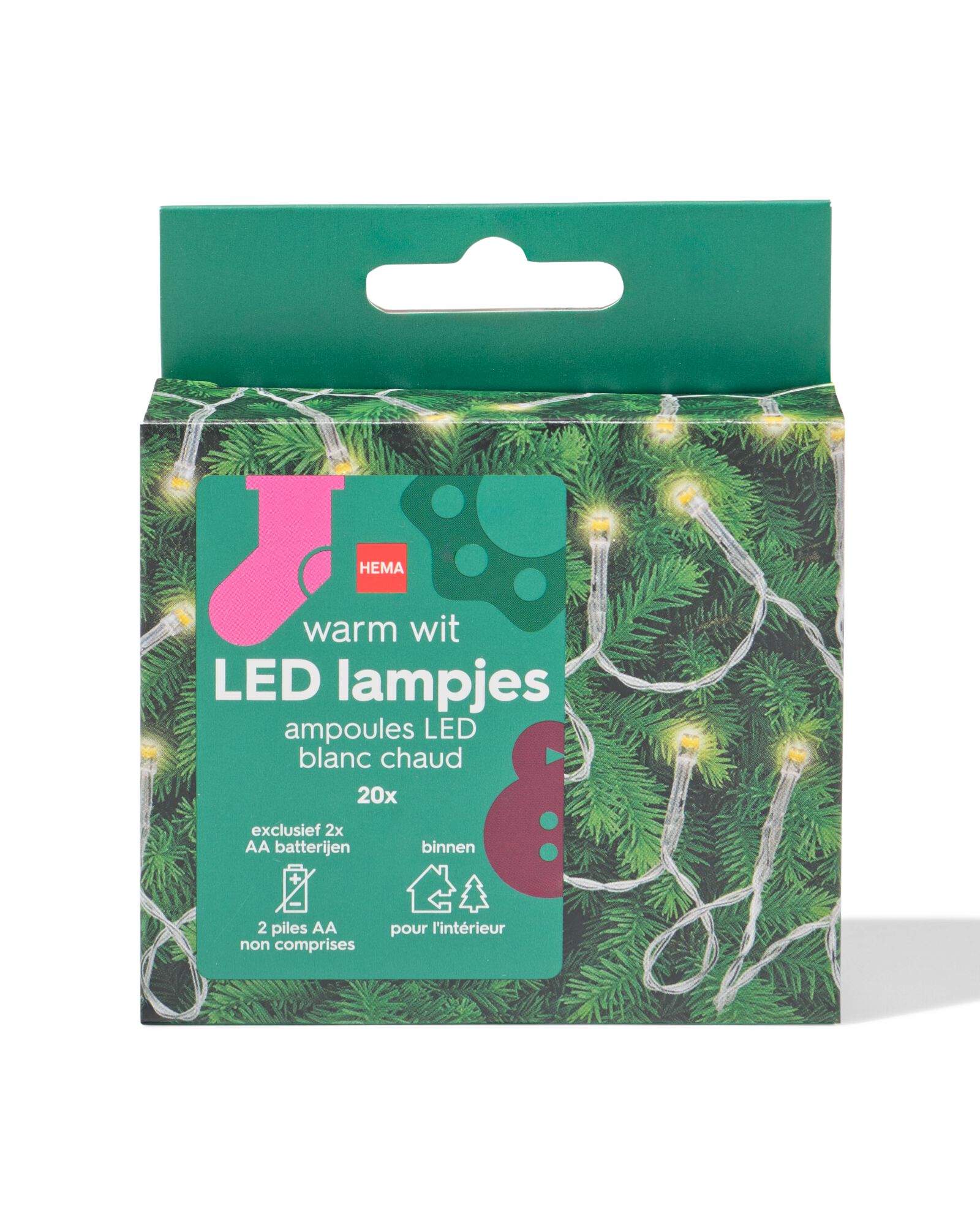 guirlande lumineuse 2,1 m avec 20 LED pour l'int&eacute;rieur - 25550014 - HEMA