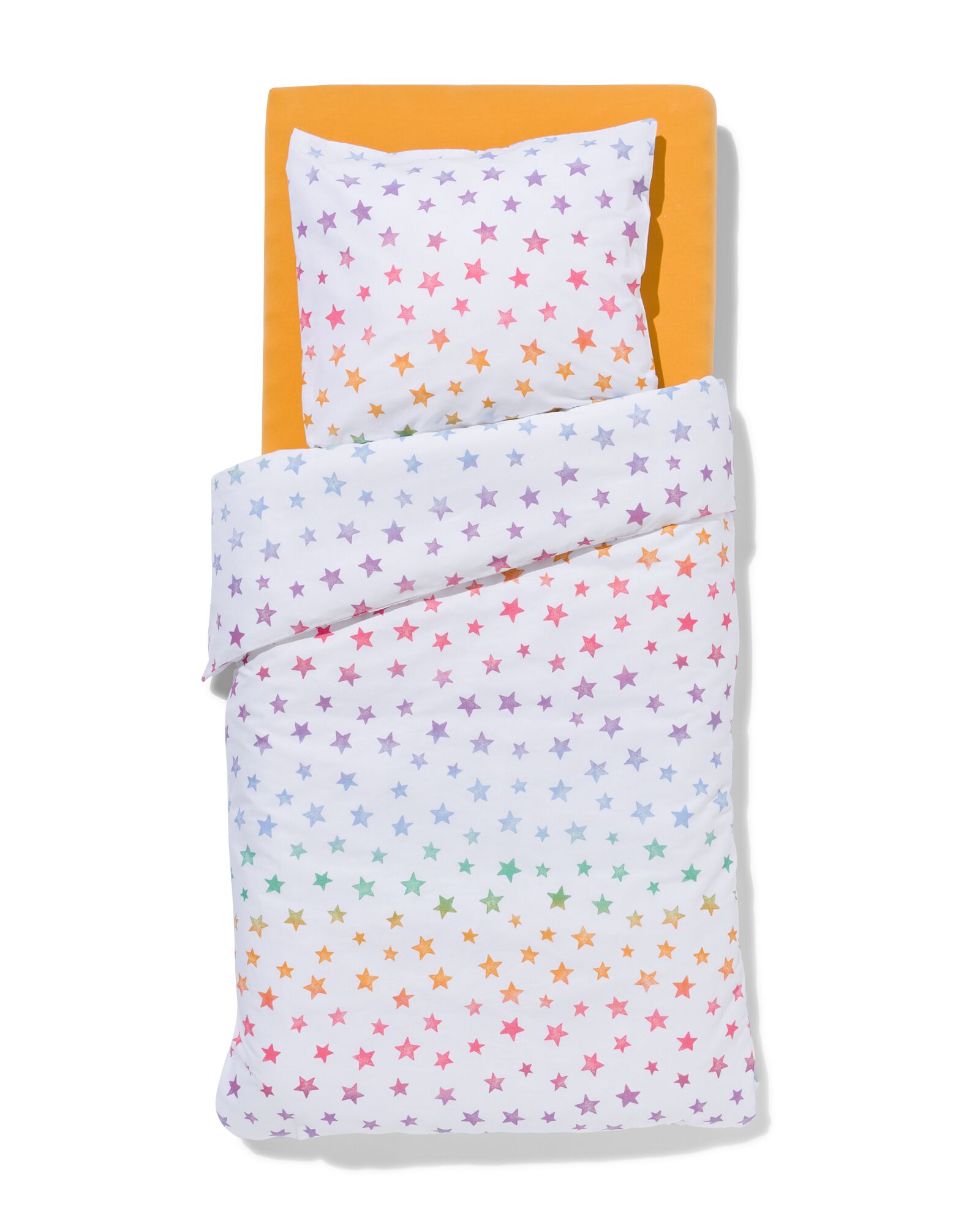 housse de couette tout-petits 120x150 coton doux &eacute;toiles - 5730217 - HEMA