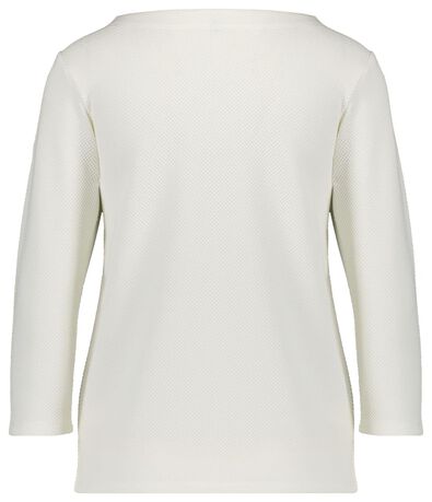 Damen-Shirt, Struktur eierschalenfarben - 1000021242 - HEMA